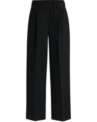 BOSS - Creased Tailored Trousers - Lyst