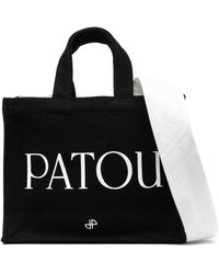 Patou - Bolso shopper pequeño con logo estampado - Lyst