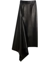 Givenchy - Slashed Leren Maxi-Rok - Lyst