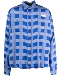 4SDESIGNS - Plaid-Check Pattern Shirt - Lyst