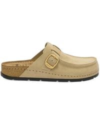Scholl - Bora Buckle-Fastening Flat Mules - Lyst