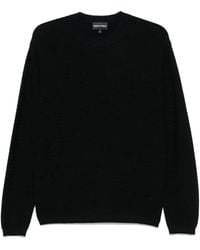 Emporio Armani - Suéter tripulante de la mezcla de lana - Lyst