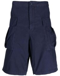 Aspesi - Cotton Cargo Shorts - Lyst