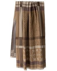 Joop! - Cornflower Logo-Print Fringed Scarf - Lyst