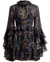 Etro - Silk Dress With Ruffles - Lyst