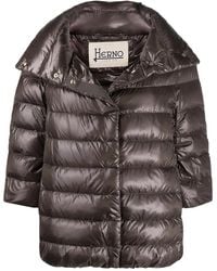 Herno - Veste Matelassée Aminta À Col Montant - Lyst