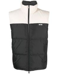 MSGM - ハイネック パデッドベスト - Lyst
