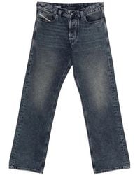 DIESEL - Acid-Wash Straight-Leg Jeans - Lyst