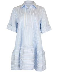 Jonathan Simkhai - Cris Striped Shirt Mini Dress - Lyst