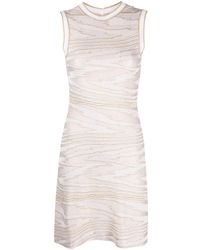 Missoni - Sleeveless Zigzag-pattern Mini Dress - Lyst