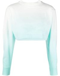 Palm Angels - Gradient Cropped Overlogo T-shirt - Lyst