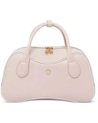 CASABLANCA - Micro Leather Bowling Bag - Lyst