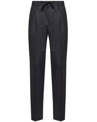 Tagliatore - Drawstring Pleated Trousers - Lyst
