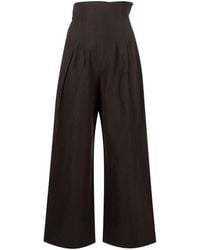 AURALEE - Corset-style Wide-leg Trousers - Lyst