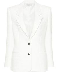 Alessandra Rich - Single-Breasted Bouclé Blazer - Lyst