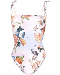 Agua Bendita - Badpak Met Bloemenprint - Lyst