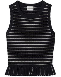 Claudie Pierlot - Striped Knit Top - Lyst
