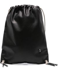 Rick Owens - Drawstring Leather Backpack - Lyst