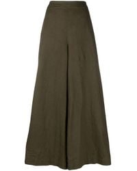 Polo Ralph Lauren - Linen Palazzo Flat-front Trousers - Lyst