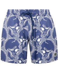 Philipp Plein - Bañador con motivo de calavera - Lyst