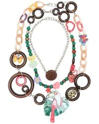Amir Slama - Bead-Embellished Necklace (Set Of Three) - Lyst