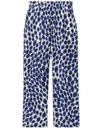 Burberry - All-over Print Trousers - Lyst