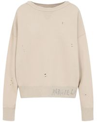 Maison Margiela - Logo-Print Sweatshirt - Lyst