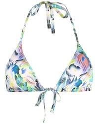 Paul Smith - Tropical-Print Bikini Top - Lyst