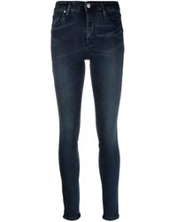 Armani Exchange - Skinny-Jeans mit hohem Bund - Lyst