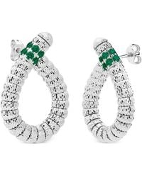Officina Bernardi - Enigma S Emerald Drop Earrings - Lyst