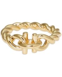 Ferragamo - Gancini Twisted Ring (54 Mm) - Lyst