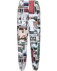 Lacoste - Pantalon de jogging droit à imprimé photographique - Lyst