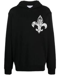 Philipp Plein - Chrome Skull-Print Cotton Hoodie - Lyst