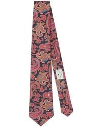 Etro - Cravate En Soie À Motif Cachemire - Lyst