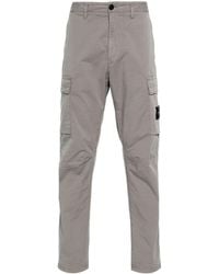 Stone Island - Compass-badge Tapered Cargo Trousers - Lyst