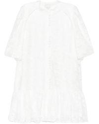 Paperlace - Floral-Pattern Mini Shirt Dress - Lyst