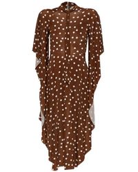 Vetements - Polka-Dot Pattern Asymmetric Dress - Lyst