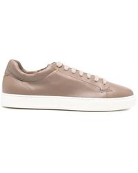 Doucal's - Baskets Taupe En Cuir - Lyst