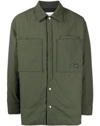 Maison Kitsuné - Bold Fox Head-motif Padded Shirt Jacket - Lyst