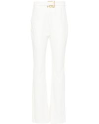 Just Cavalli - Snake-buckle Straight Trousers - Lyst