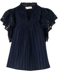 Ulla Johnson - Blouse Julie À Manches Volantées - Lyst
