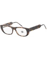 Thom Browne - Tortoiseshell-Effect Rectangle-Frame Glasses - Lyst