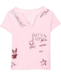 Zadig & Voltaire - Happy Henley T-Shirt - Lyst