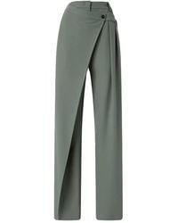 Pinko - Wrap-Front Pleated Trousers - Lyst
