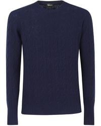 Drumohr - Cable-Knit Crew-Neck Sweater - Lyst
