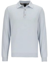 BOSS - Poloshirt Met Lange Mouwen - Lyst