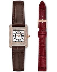 Emporio Armani - Interchangeable Leather Strap 26Mm Watch Set - Lyst