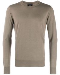 Emporio Armani - Ribbed Detail Jumper - Lyst