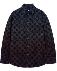 Off-White c/o Virgil Abloh - Arrow Monogram Jacquard Denim Shirt - Lyst