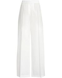 Brunello Cucinelli - Cotton Palazzo Trousers - Lyst